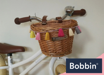 How to Decorate a Bike Basket with a Garland