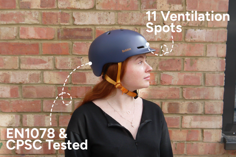 Metric Helmet Matte Blueberry Colour Bobbin Bikes