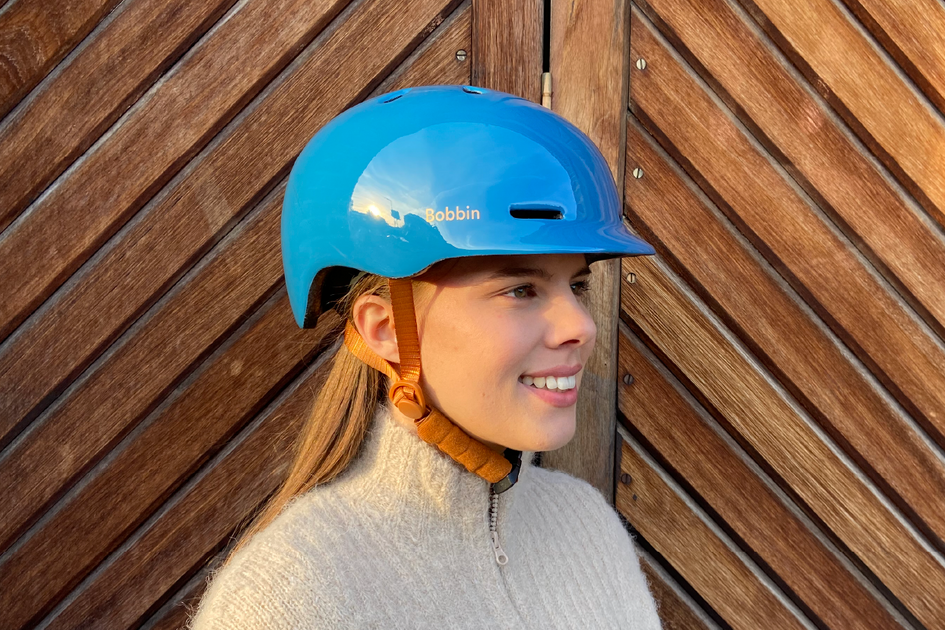 bike helmet woman blue Metric Helmet | Gloss Moody Blue Colour