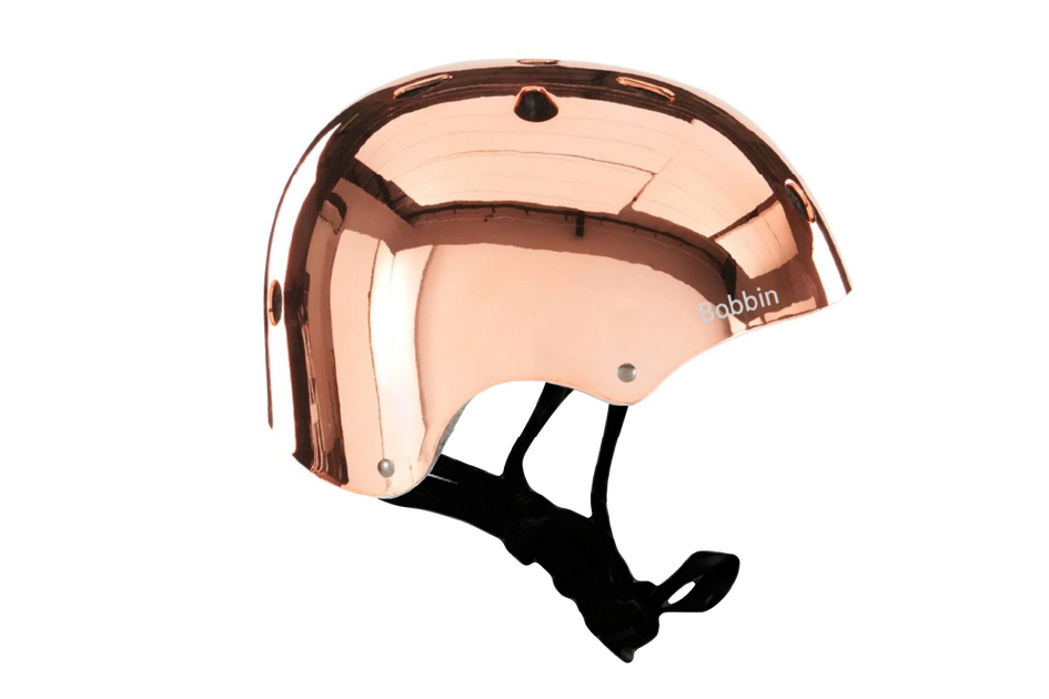 fahrradhelm damen metallic Mirror Mirror Fahrradhelm Roségold Kupfer