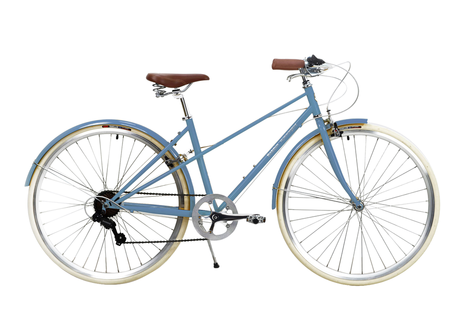 Vélo De Ville Rétro Pour Femme – Crème, Avec Panier – Taille Roue 28 Pouces – État Correct