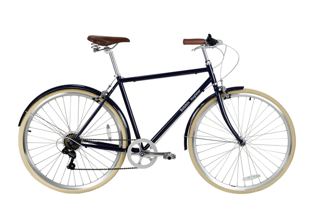Kingfisher Commuter Bike Adult Bikes DPD 52cm Black Cream Tyres 