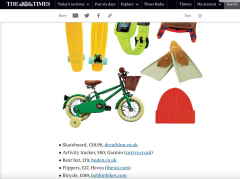 The Times “Christmas Gift Guide for Kids and Babies”