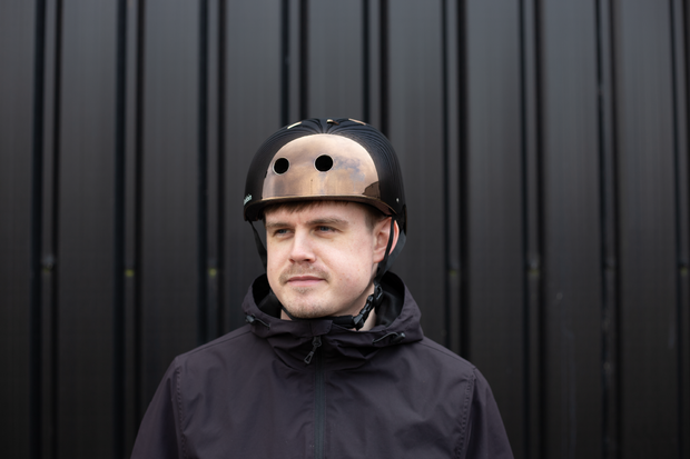 fahrradhelm bronze Spiegel-Spiegel-Helm Bronze | Fahrradhelm für Erwachsene