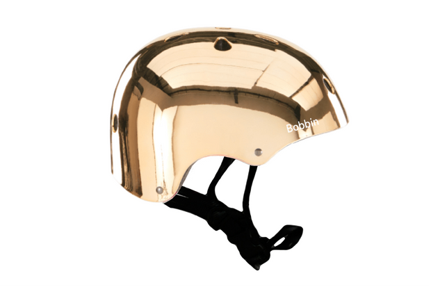 Mirror Mirror Bike Helmet Gold