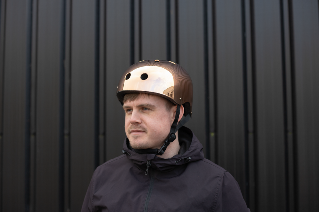 Mirror Mirror Bike Helmet Rose Gold Copper