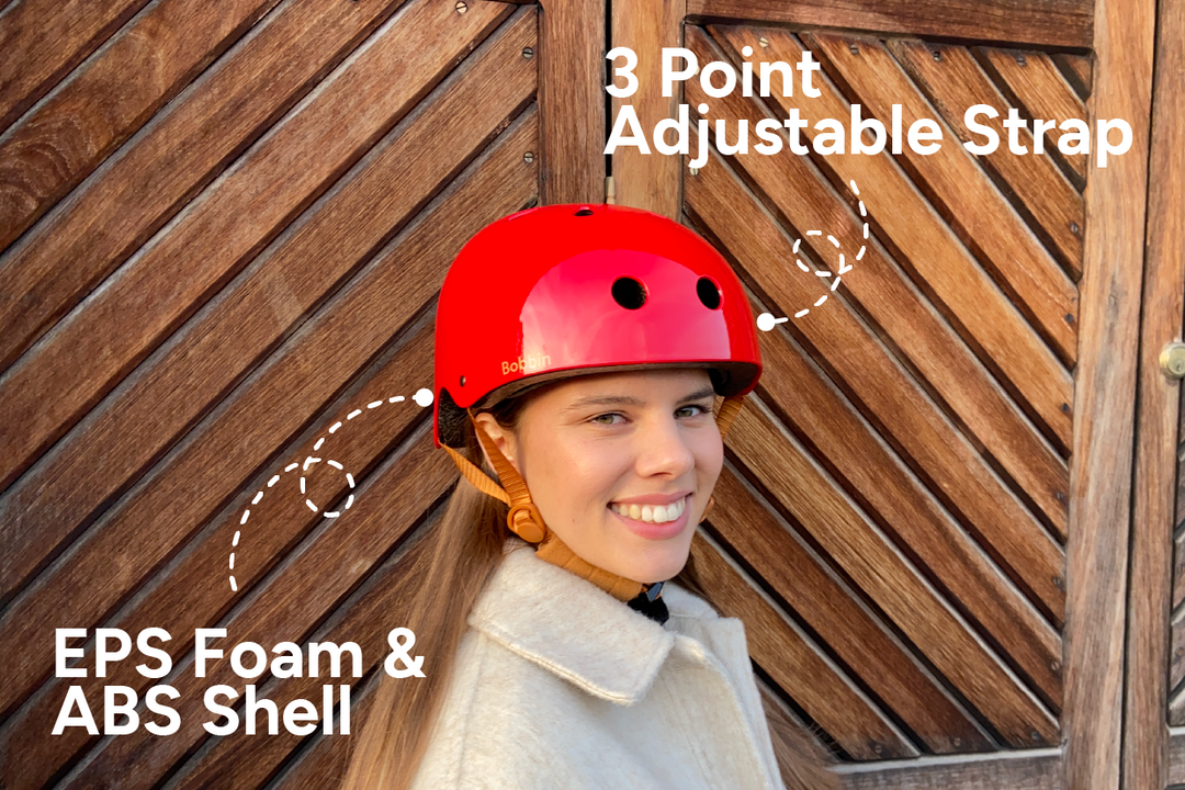 fahrradhelm red dot Starling Fahrradhelm (Rot) – Bobbin Bikes