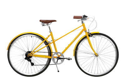 Hummingbird Vintage Bike Adult Bikes Bobbin Yellow Black Tyres S/M 