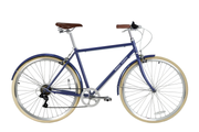 Kingfisher Commuter Bike Adult Bikes DPD 57cm Blueberry Cream Tyres 