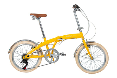 "Fold" Folding Bike Adult Bikes Bobbin Yellow One Size 