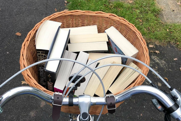 Bike basket discount with cup holder