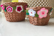 Bike Basket Garland Craft Kit Accessories Bobbin Vintage Pastels Flower  