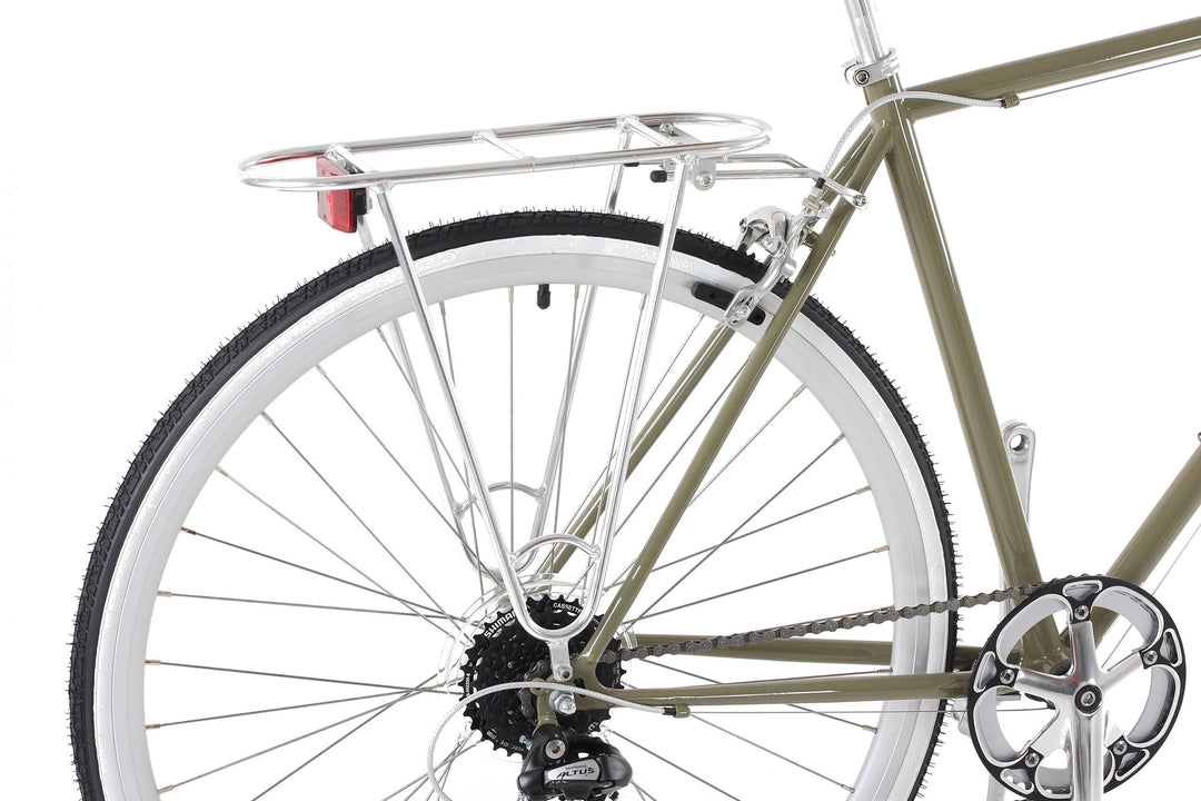 Panier de vélo en acier avec fixation automatique sur guidon Panier de vélo en acier avec fixation automatique sur guidon
