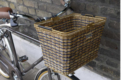 Express Bike Basket - Breton Stripes Accessories Bobbin Bicycles Ltd   